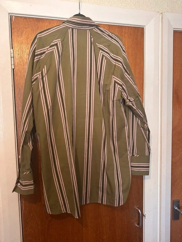 Next Next Olive & Pink Stripe Shirt - 1