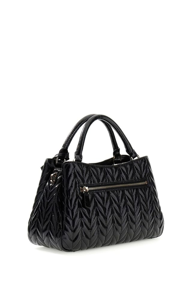 Guess Guess Women's Cheryl Quilt Triple Comp Satchelblack in Black - 3
