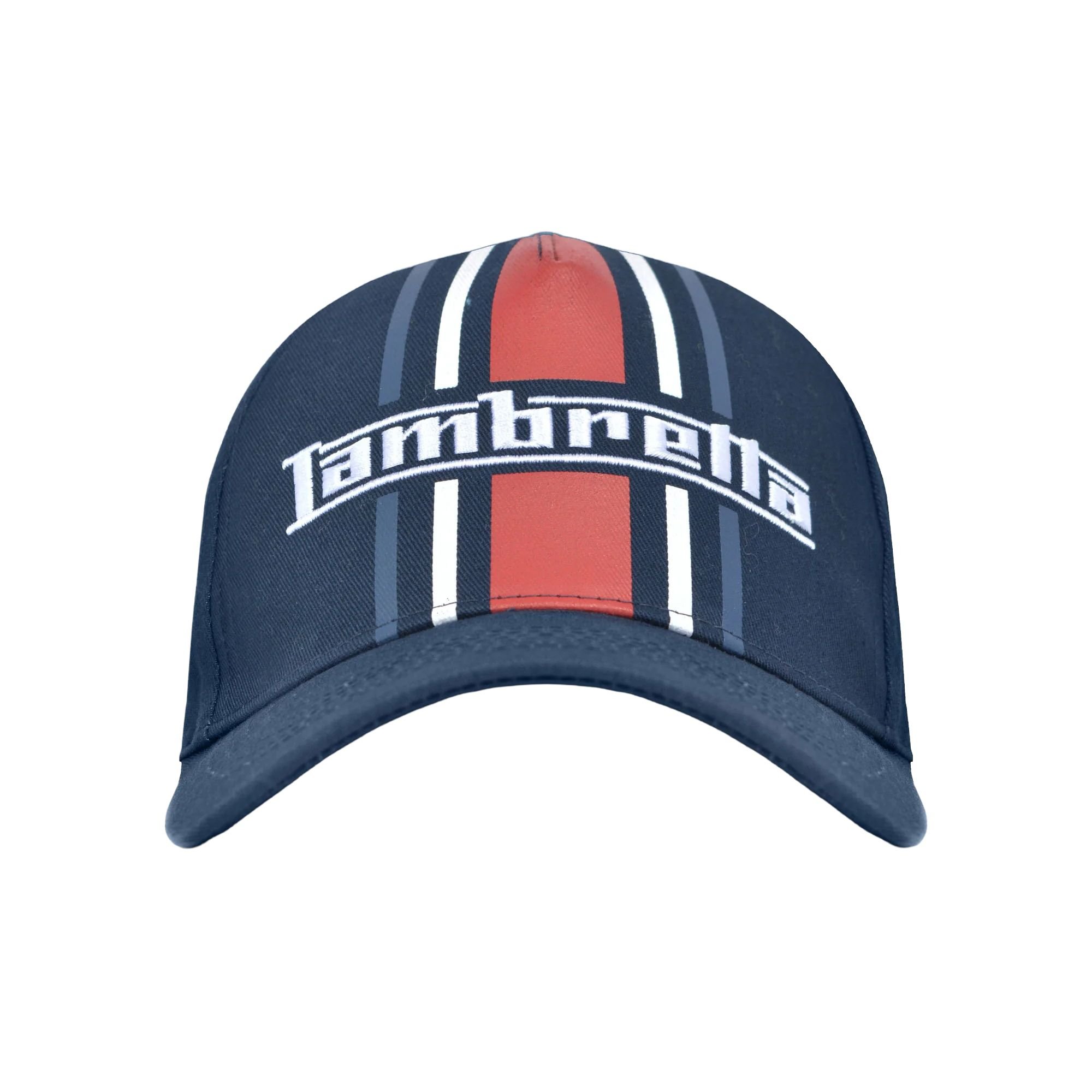 Lambretta Lambretta Men's Stripe Cap in Navy - 1