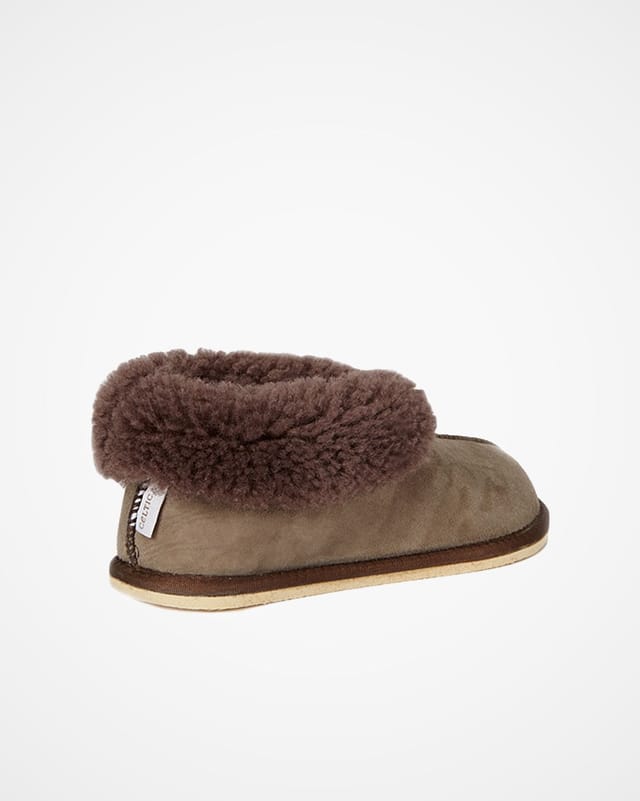 Celtic & Co Celtic & Co Women's ' Shearling Bootee Slippers in Mid Grey - 2