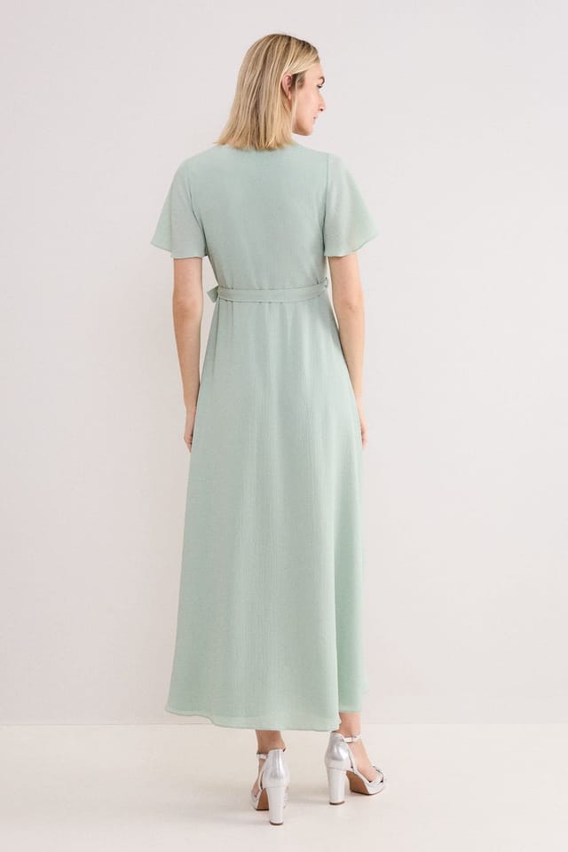 Phase Eight Phase Eight Women's Julissa Tie-Detail Maxi Wrap Dress in Mint - 3