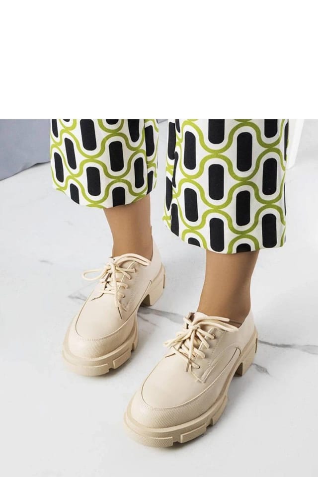 Love Lace Love Lace Women's Ecological half shoes with tractor square heel summer in Beige - 2