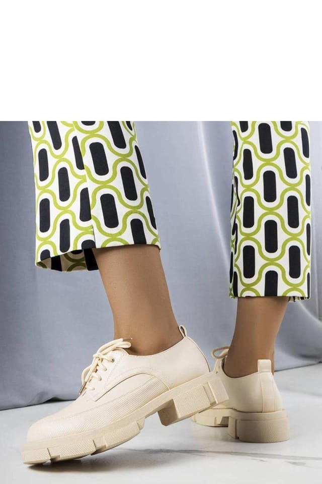 Love Lace Love Lace Women's Ecological half shoes with tractor square heel summer in Beige - 3