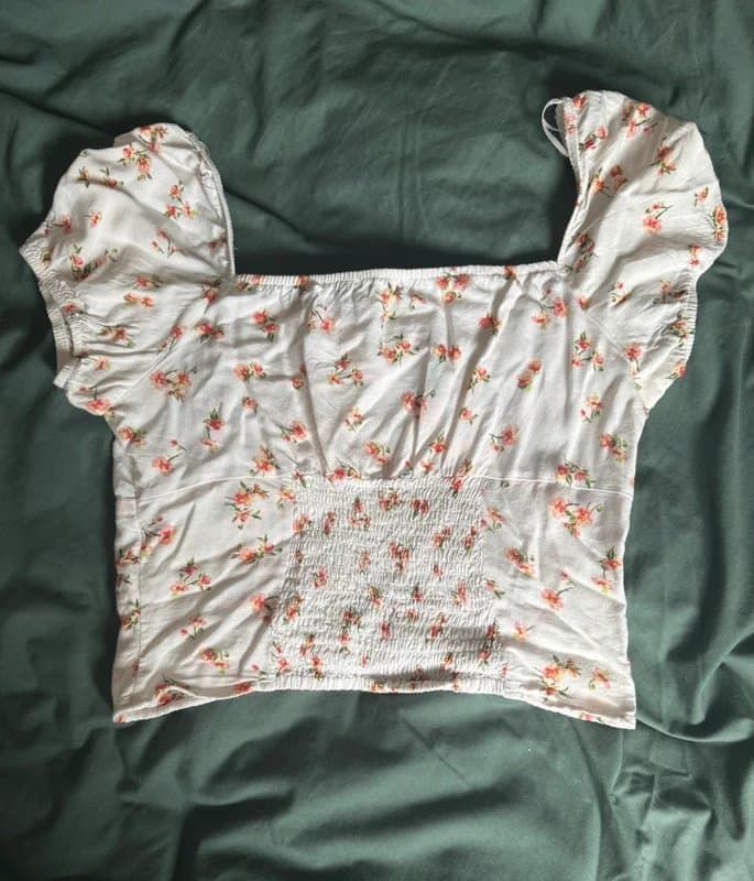 Bershka Bershka floral milkmaid top