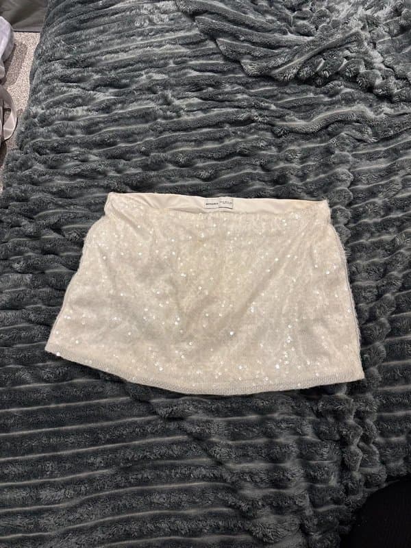 Bershka sequin skort