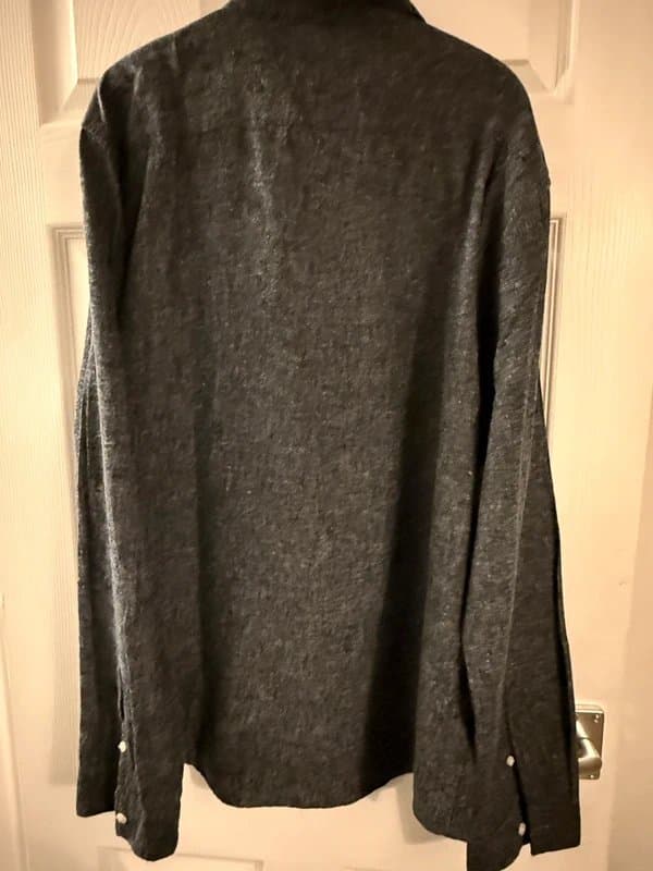 New Look Men’s New Look Long Sleeve Shirt – Dark Grey – XXL