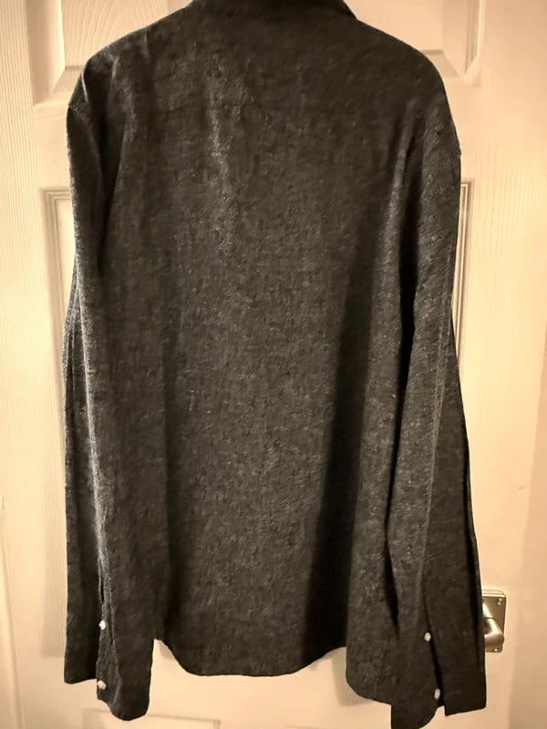 New Look Men’s New Look Long Sleeve Shirt – Dark Grey – XXL - 1