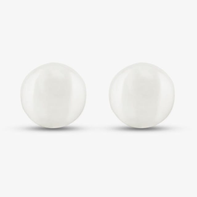 T.H.Baker T.H.Baker Women's 9ct Yellow Gold Freshwater Pearl Stud Earrings EOZ107RF in White - 2