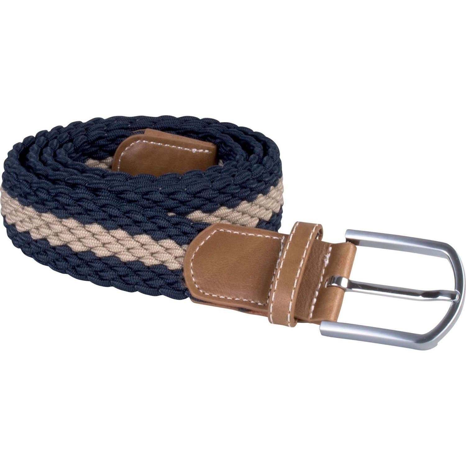 K-UP K-UP Men's Braided Elasticated Belt in Mid Navy