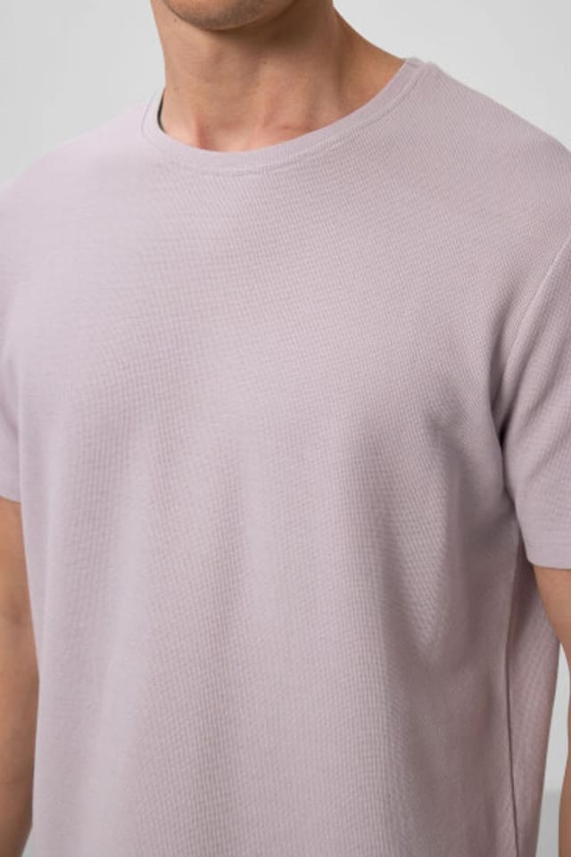 Tommy Life Tommy Life Men's Regular Fit Crew Neck T-Shirt in Stone - 3