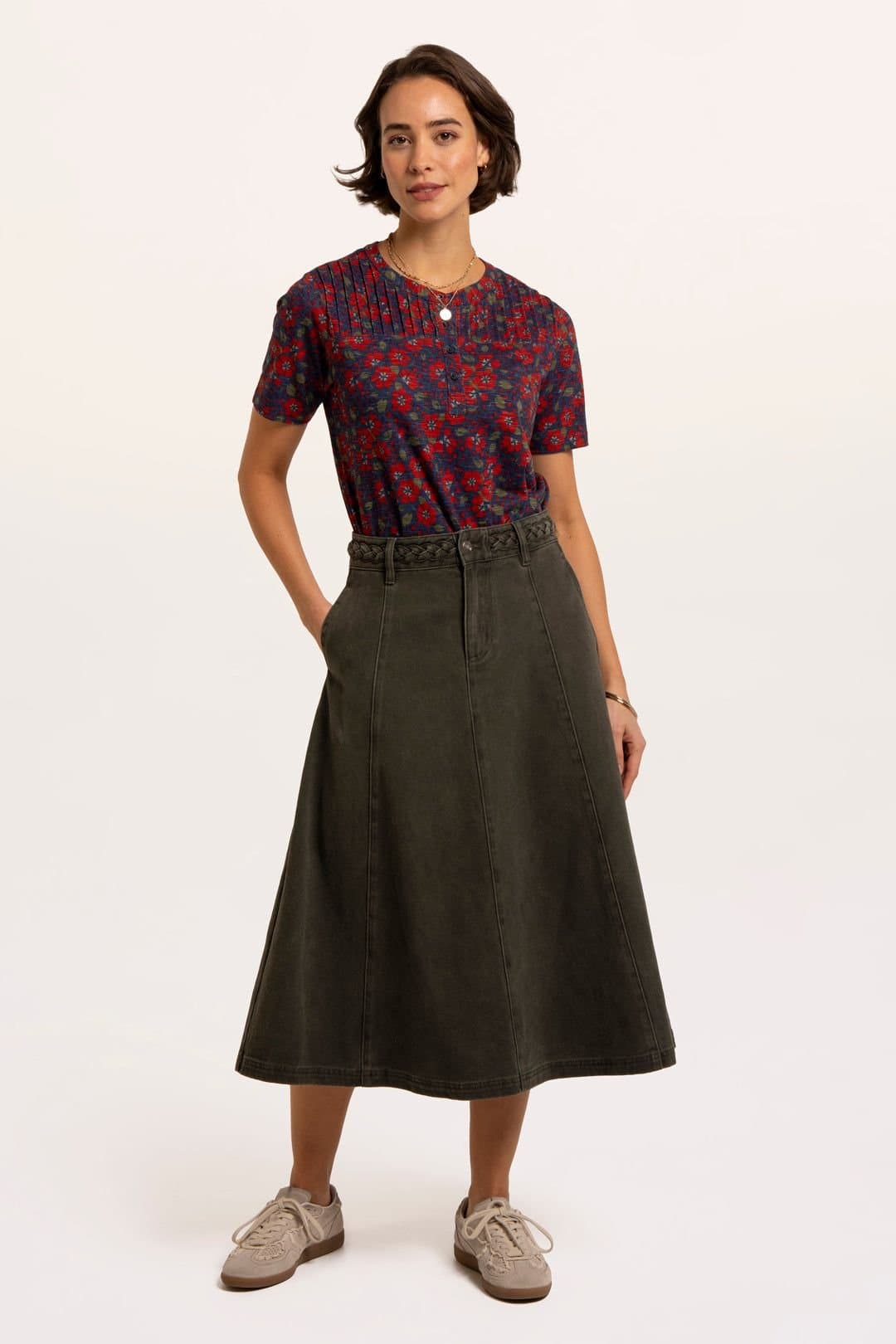 Brakeburn Brakeburn Women's Olinda Skirt in Khaki