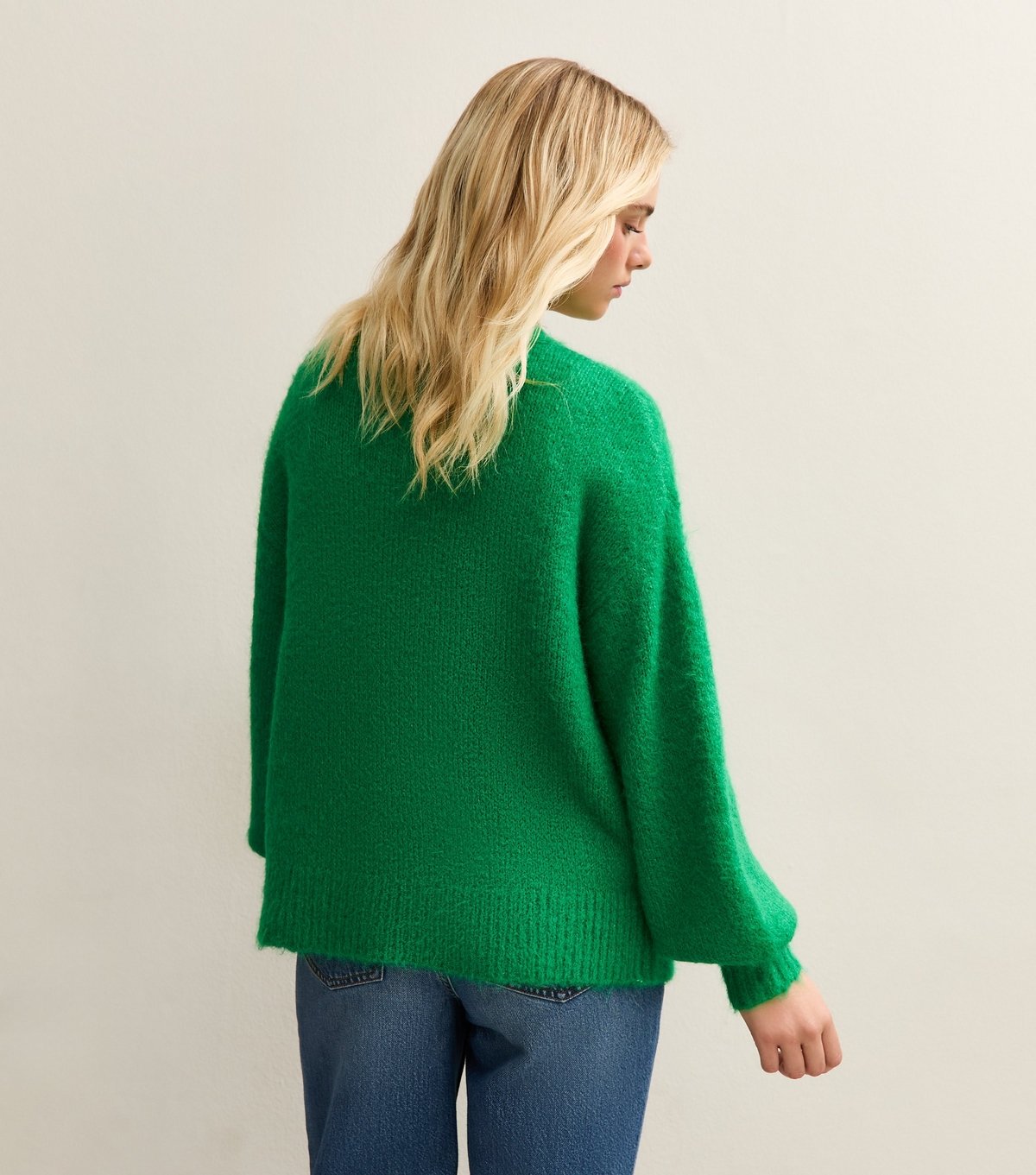 Sunshine Soul Women's Mid Green Open Front Cardigan Sunshine Soul New Look - 4