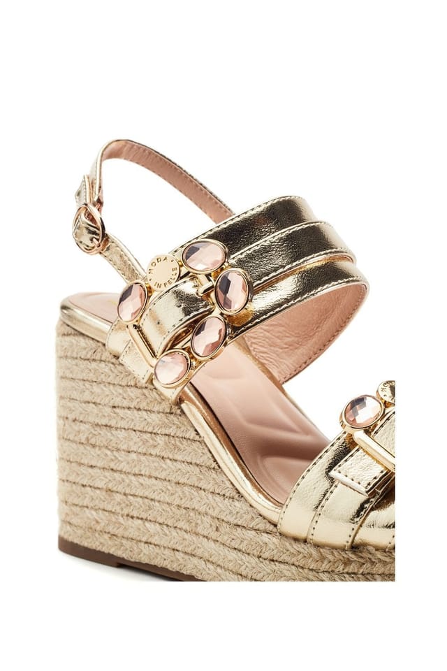 Moda In Pelle Moda In Pelle Women's 'Moyra' Porvair Wedges in Gold - 3