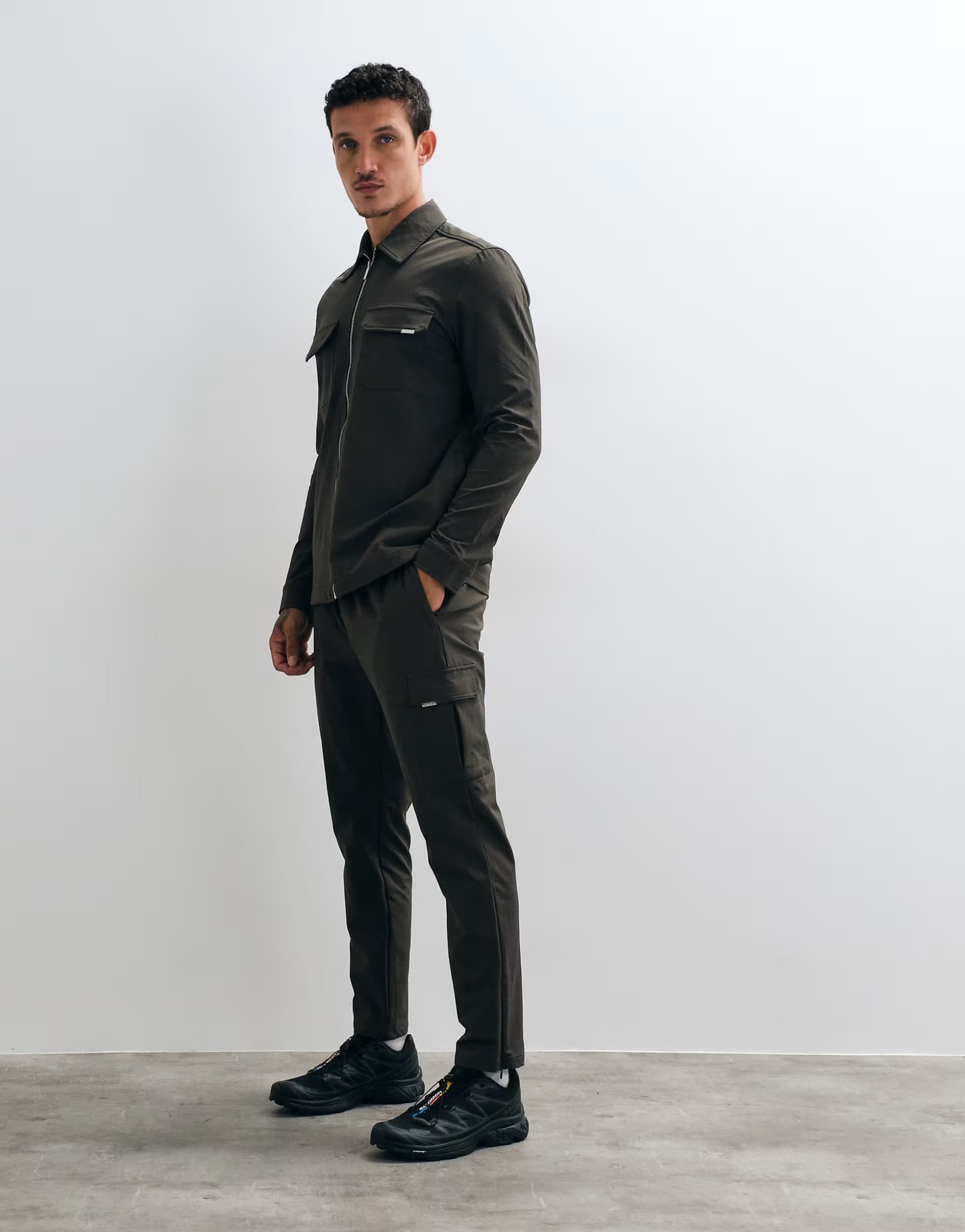 ASOS CAPO regular fit cargo trousers co-ord in khaki