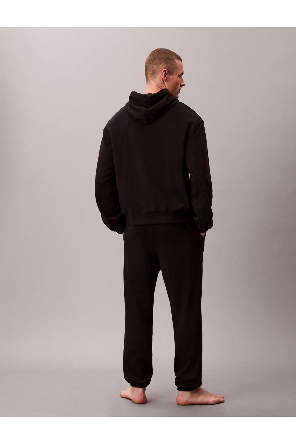 Calvin Klein Calvin Klein Men's Icon Cotton Terry L/S Hoodie Black - 4