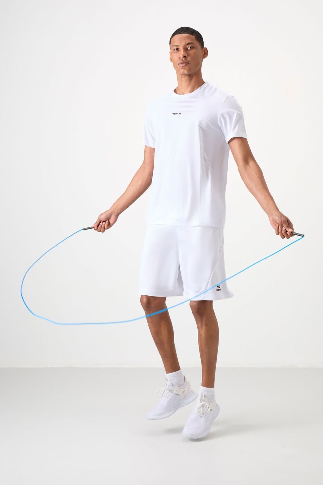 Tommy Life Tommy Life Men's Regular Fit Logo Jersey T-Shirt in White