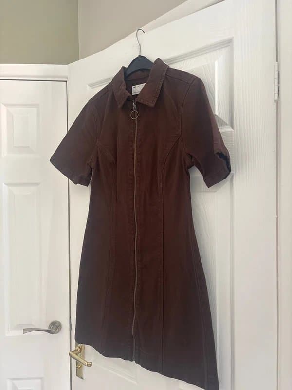ASOS Short sleeve mini dress chocolate