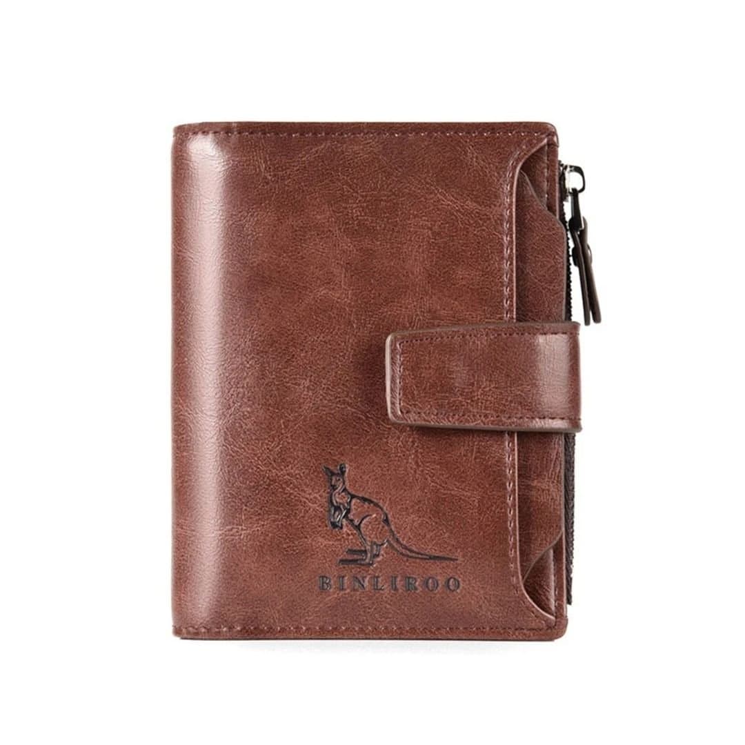 Nordara Nordara Men's Brown Designer Leather Wallet RFID Safe Contactless Card