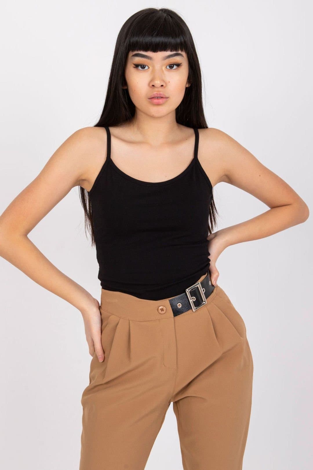 Love Lace Love Lace Black Strapless Round Neck Shirt