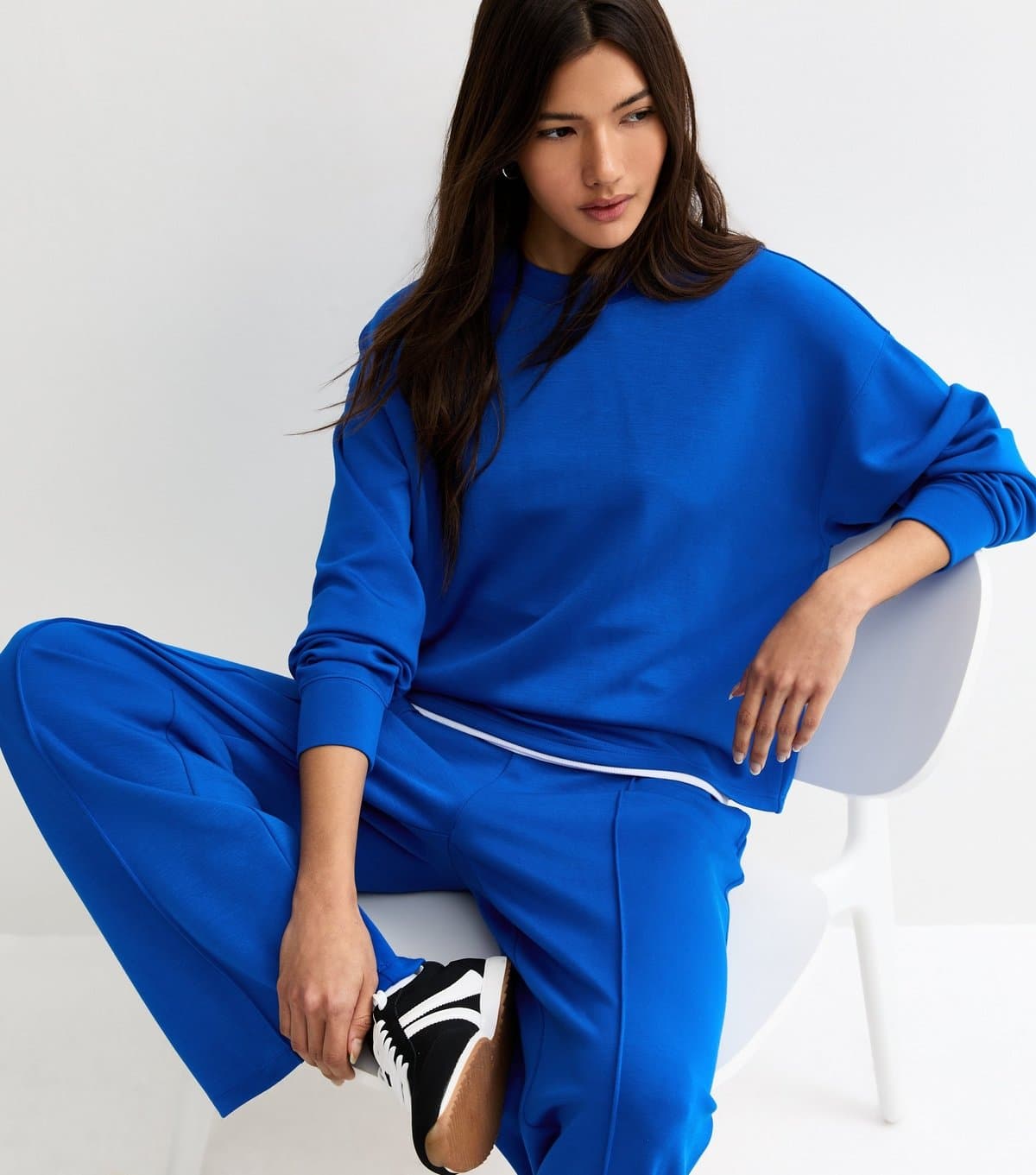 New Look Women's Premium Bright Blue Sweatshirt New Look