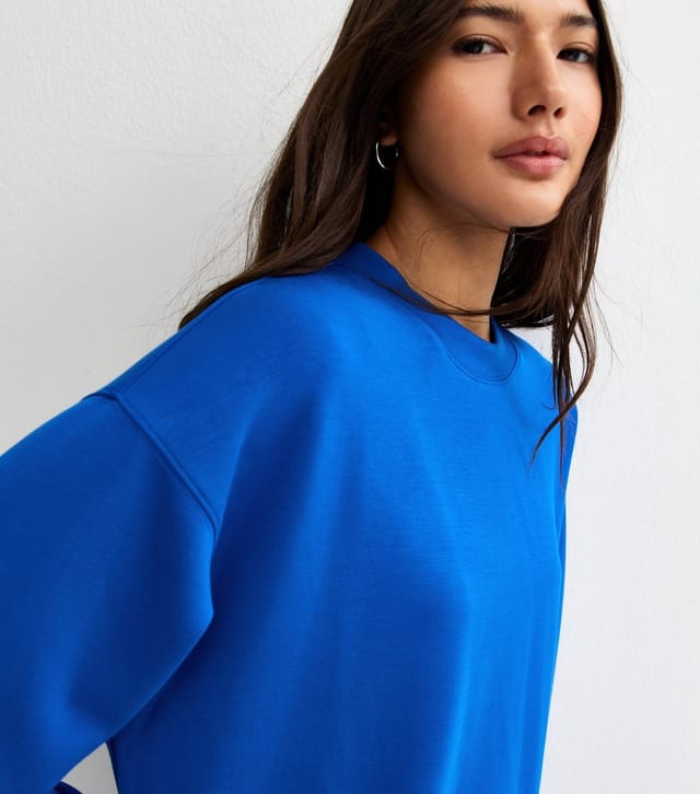New Look Women's Premium Bright Blue Sweatshirt New Look - 2