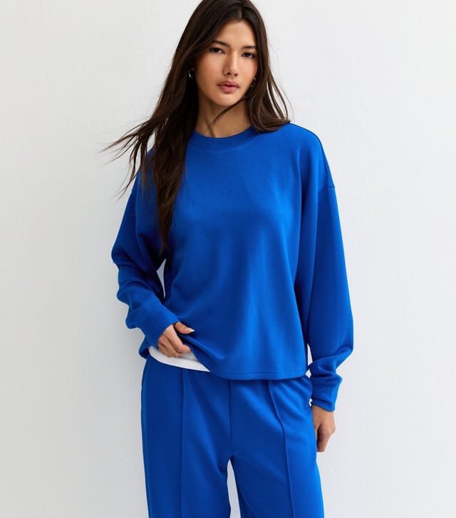 New Look Women's Premium Bright Blue Sweatshirt New Look - 3