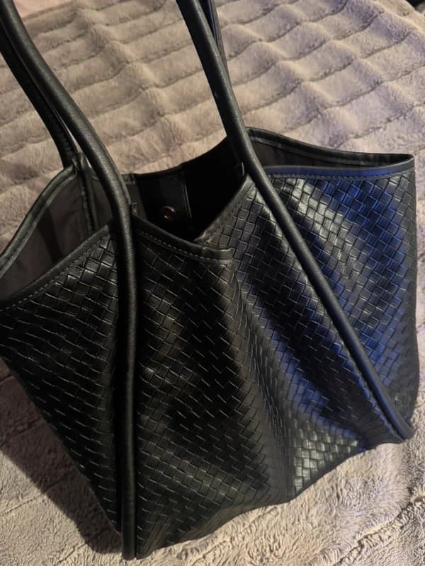 ASOS Black Woven Tote Bag