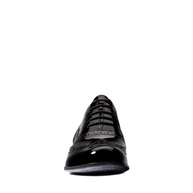 Clarks Clarks Women's Hamble Oak Black Patent Brogues, Lace Up - 3