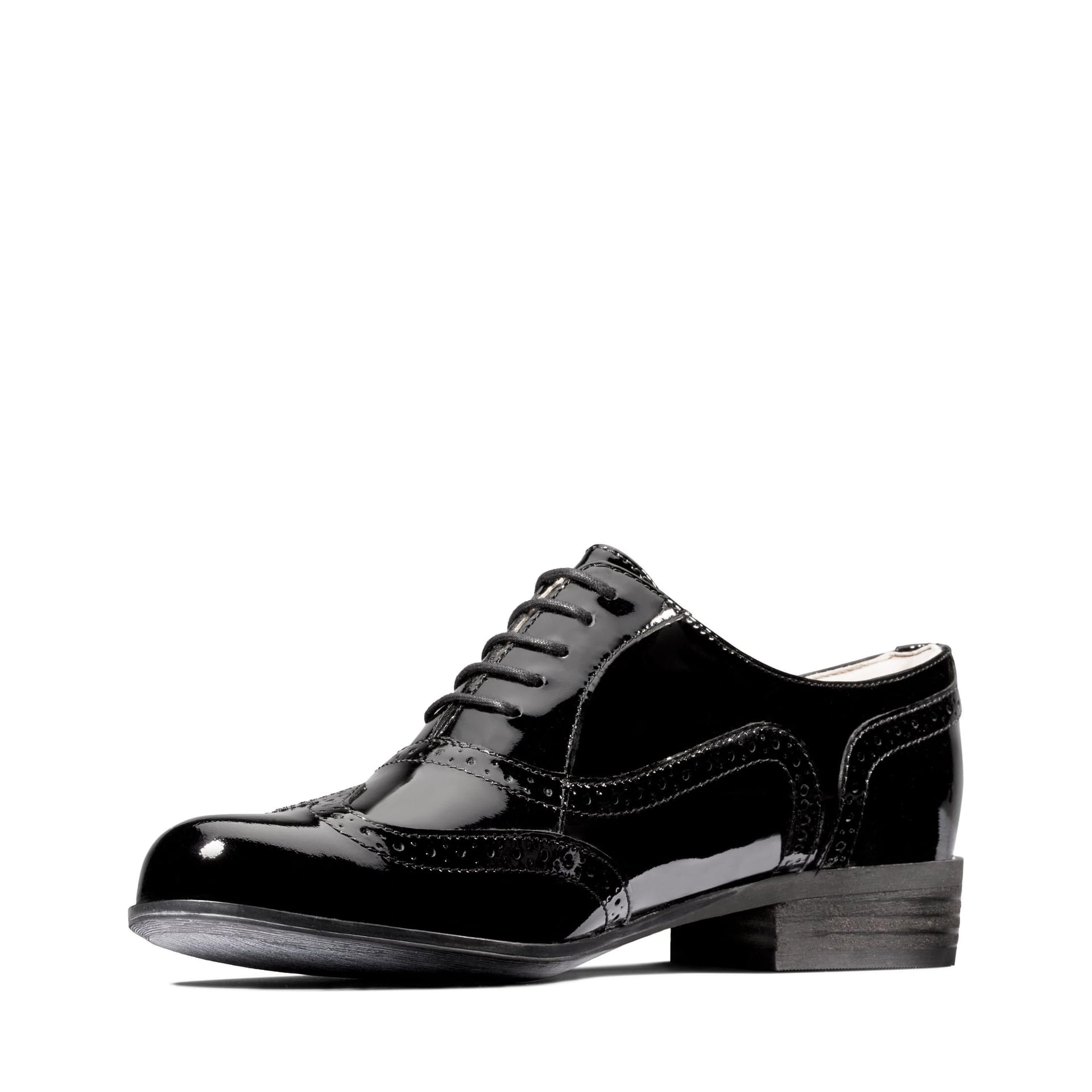 Clarks Clarks Women's Hamble Oak Black Patent Brogues, Lace Up - 4