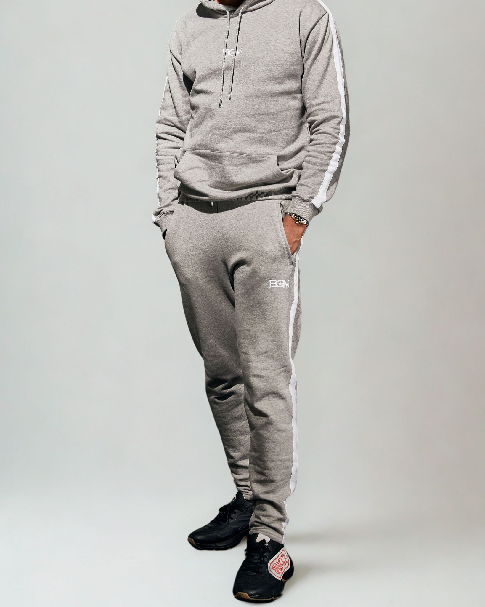 BeardGang Members BeardGang Members Men's BGM Joggers in Grey - 2