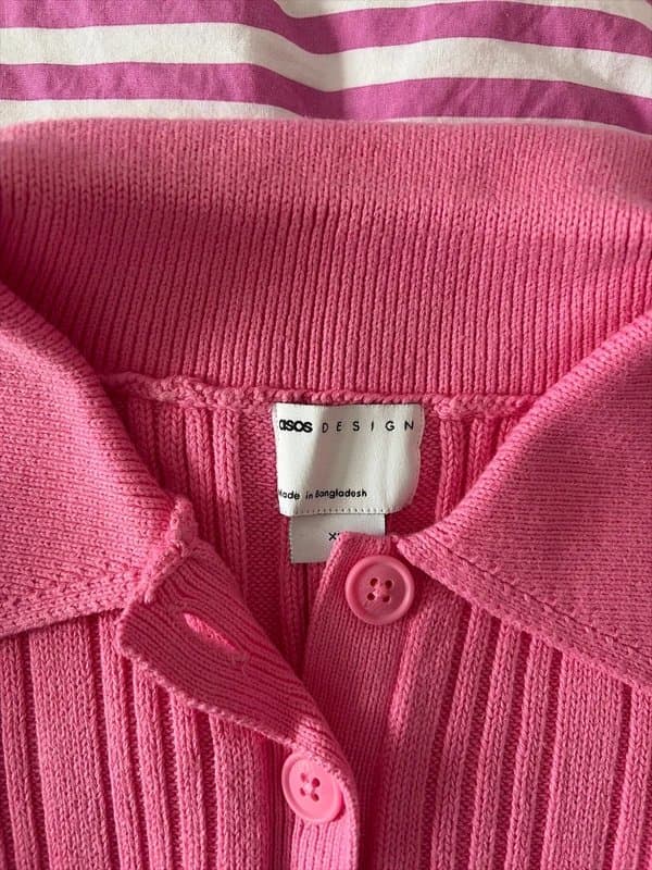 ASOS ASOS cropped pink knitted top