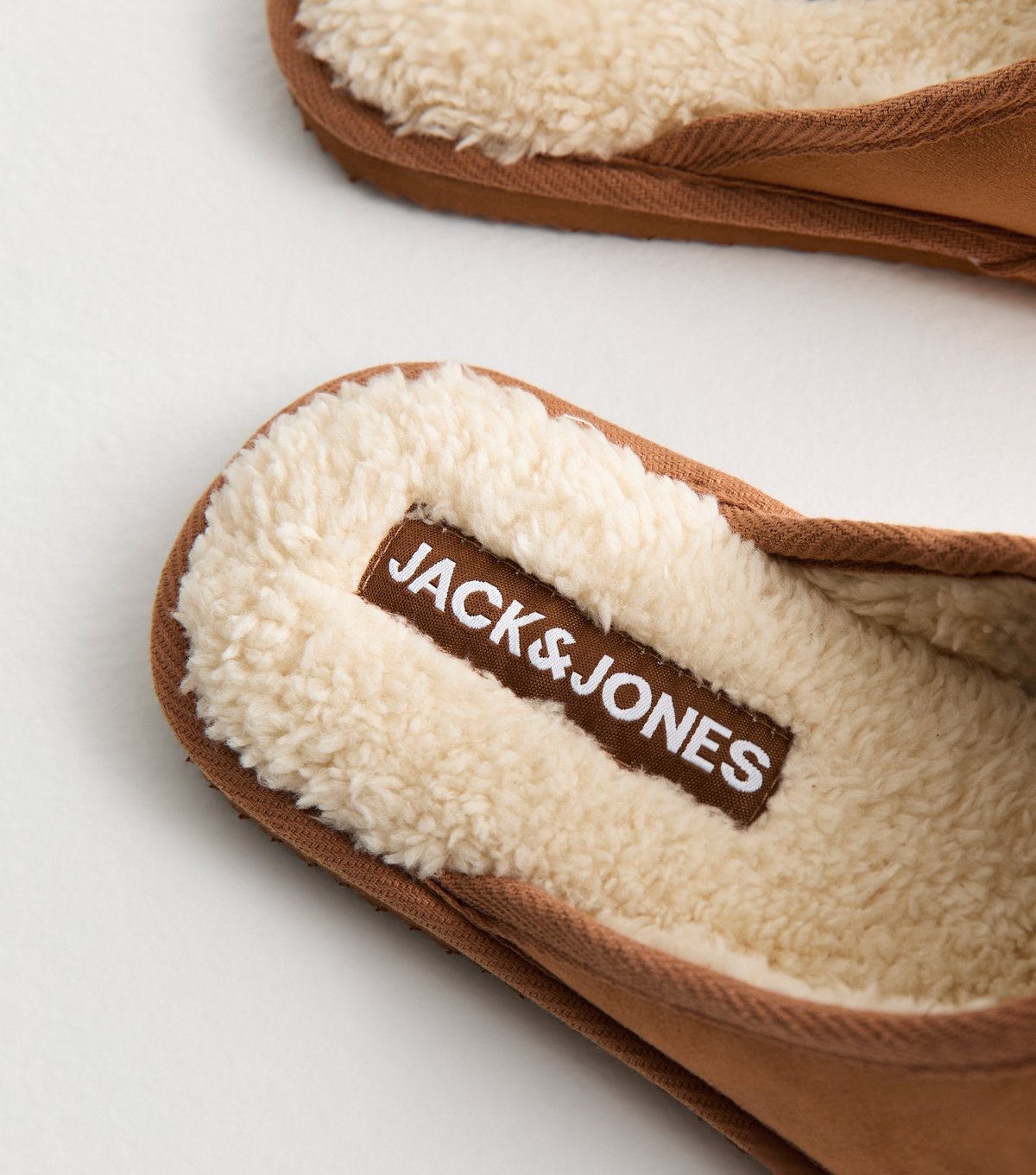 jack & jones Men's Tan Faux Suede Slippers Jack & Jones New Look - 3