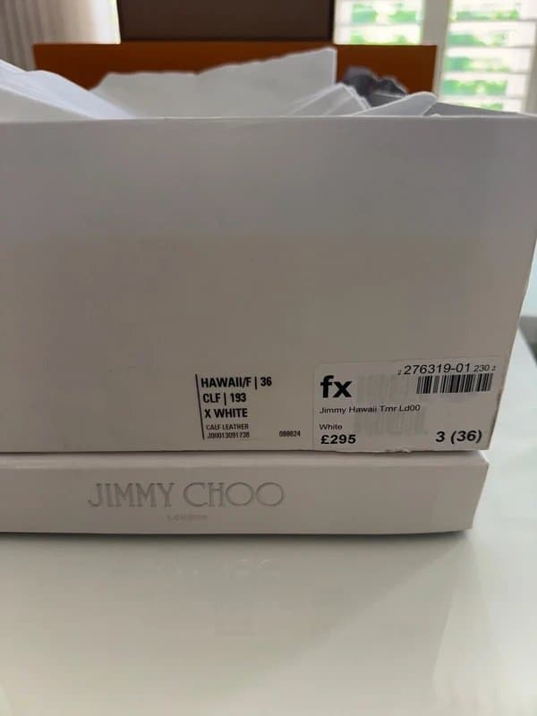 Jimmy Choo Jimmy Choo White Hawaii Trainers