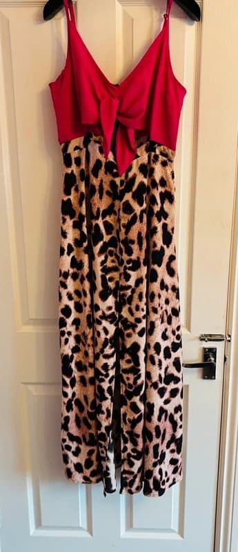Dancing Leopard Dancing leopard 14 plunge maxi tie up statement wedding party holiday dress same day post