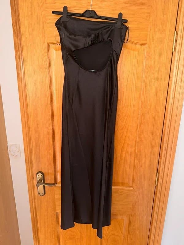 New Look Satin bandeau maxi dress