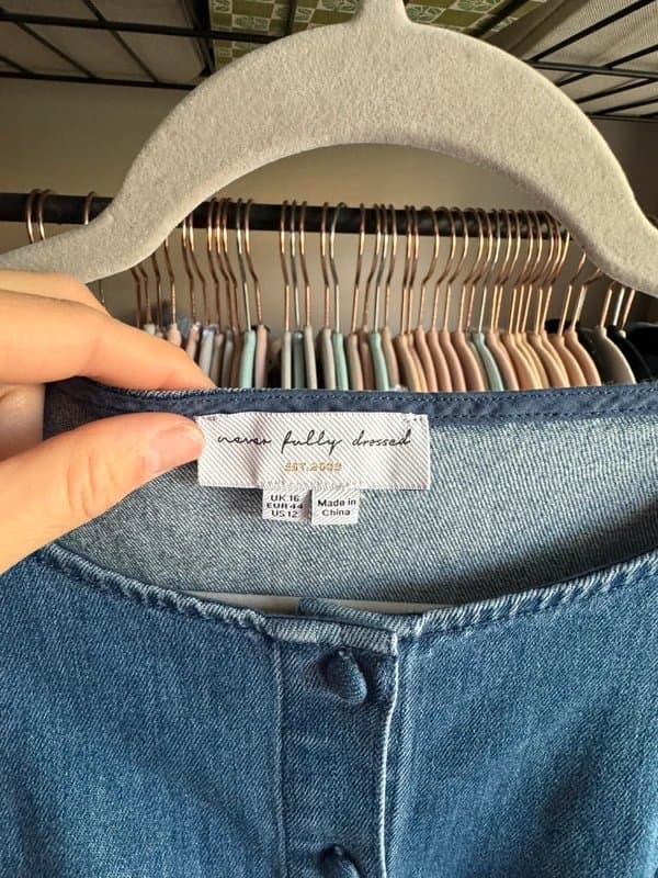 Never Fully Dressed Never fully dressed denim dress