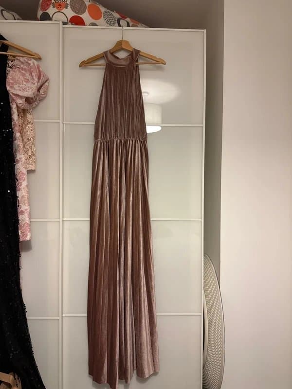 ASOS Pink velvet asos dress party dress