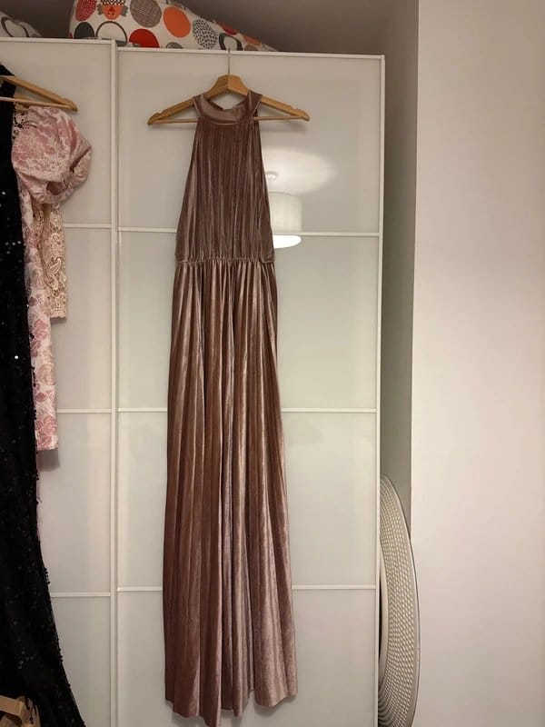 ASOS Pink velvet asos dress party dress - 1