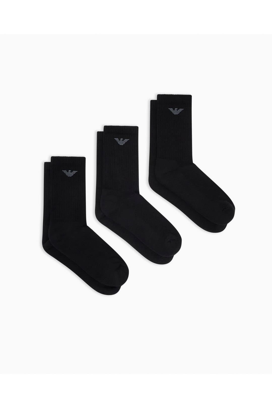 Emporio Armani Emporio Armani Men's 3 Pack Ankle Socks Black