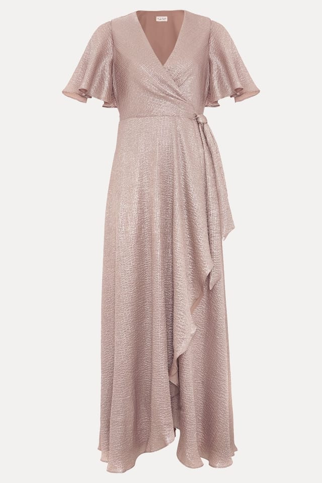 Phase Eight Phase Eight Women's Julissa Wrap Maxi Dress in Rose Gold - 2