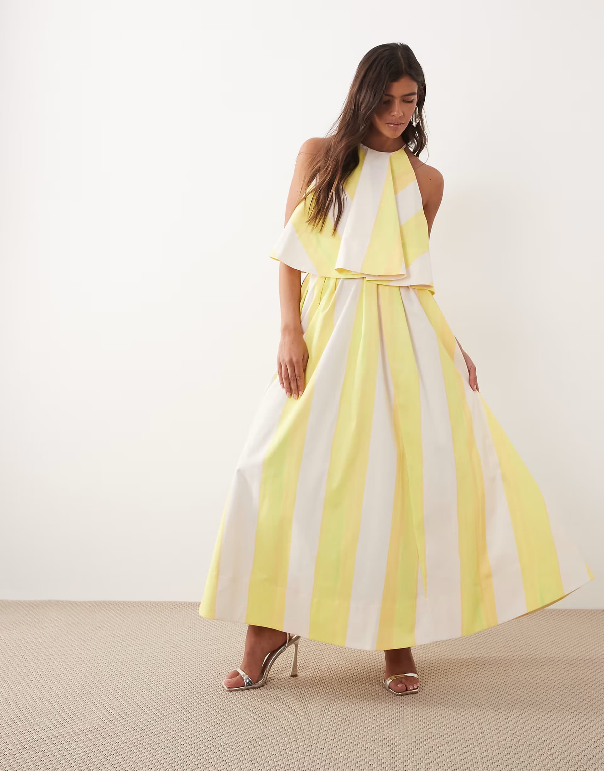 ASOS ARRANGE full midi skirt co-ord in bold stripe print