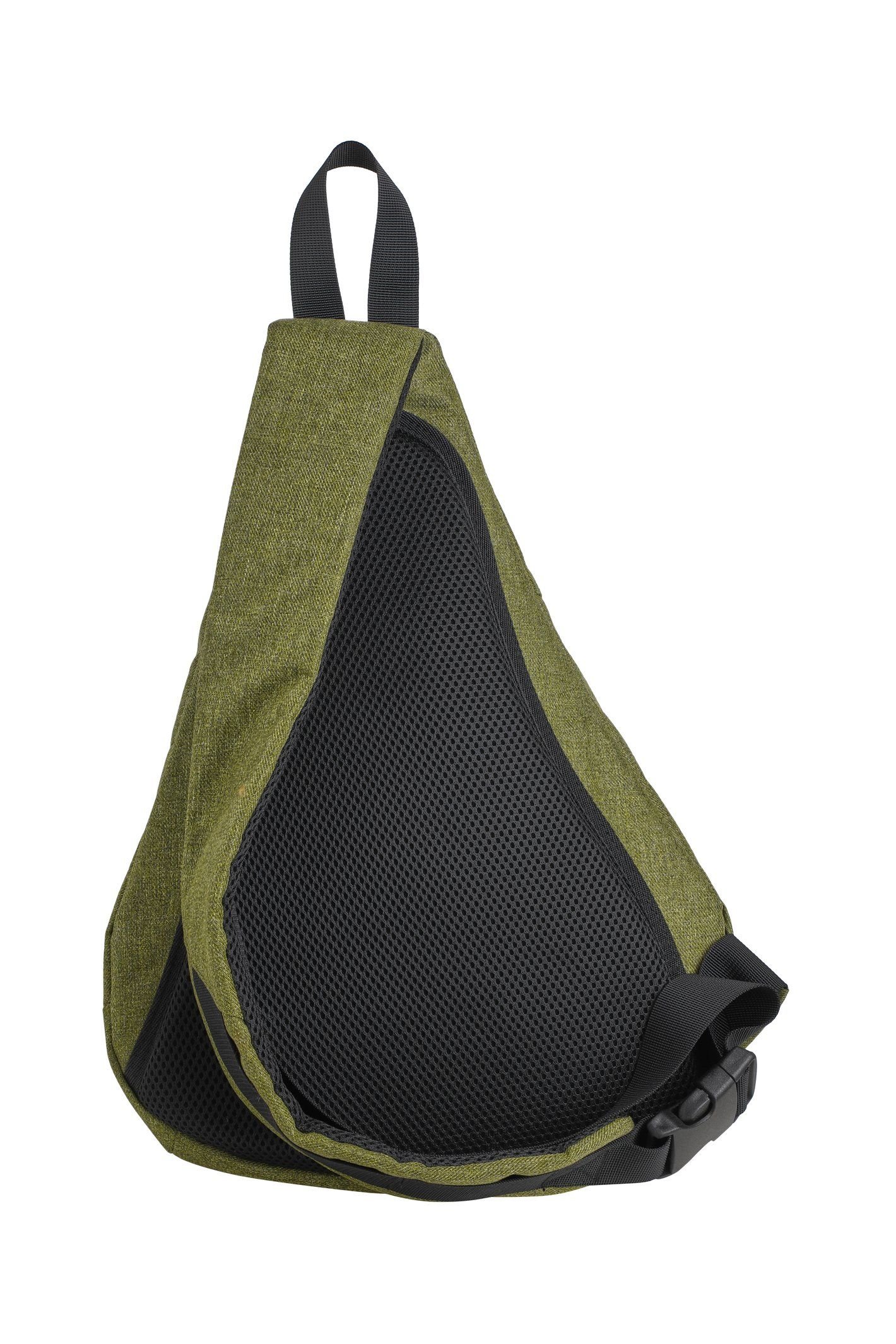 Weird Fish Weird Fish Men's Hedland Mono Strap Bag in Light Green - 4