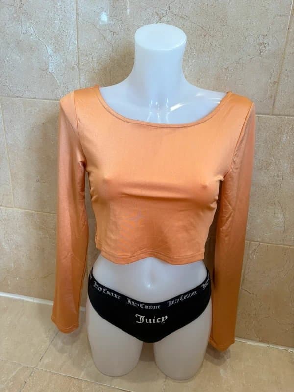 Luc-Ce Silky open pack shiny long sleeve