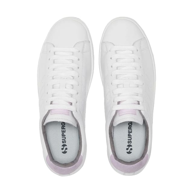 Superga Superga Men's 4833 Lendl Leather Trainers in Off-White - 3
