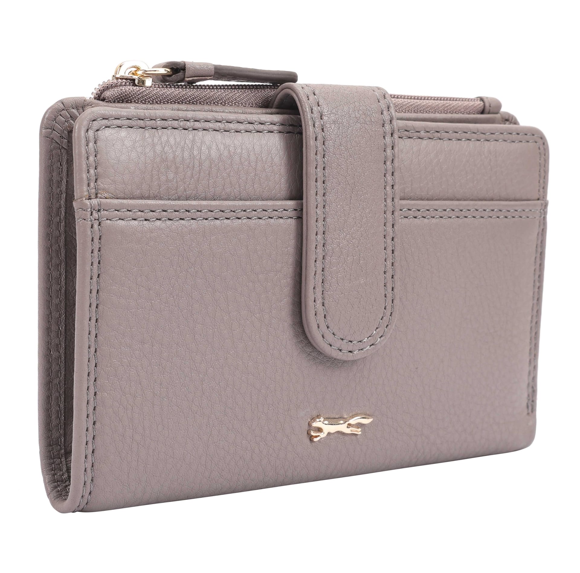 Paul Costelloe Paul Costelloe Women's Moija Leather Purse in Grey - 4