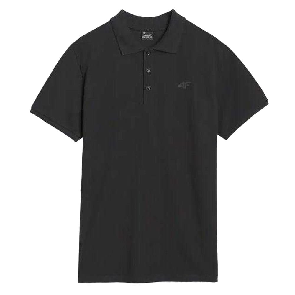 4F 4F Men's WMM00TPTSM366 Polo Shirt in Black