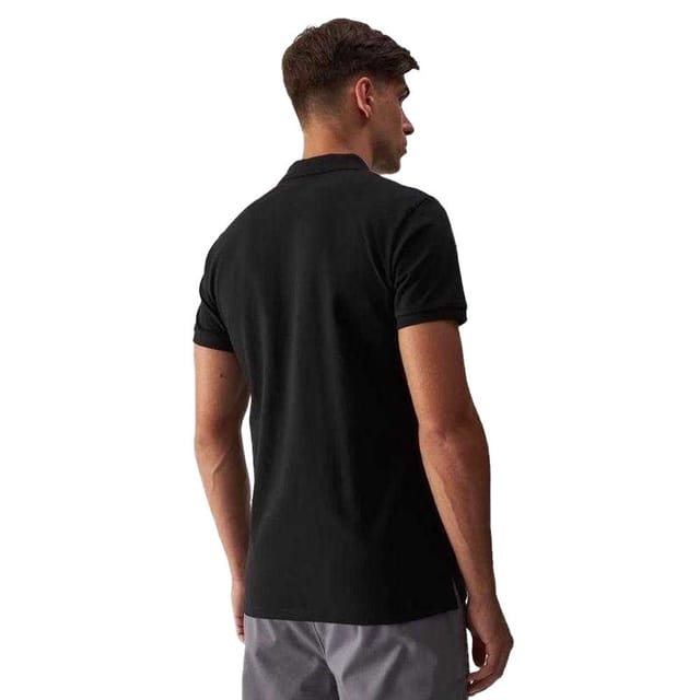 4F 4F Men's WMM00TPTSM366 Polo Shirt in Black - 2
