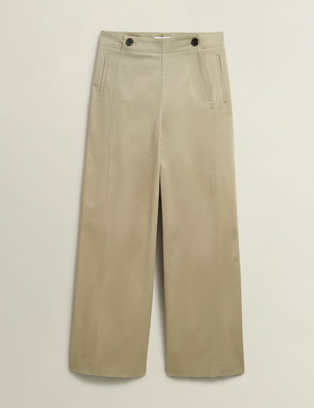 Hobbs London Hobbs London Women's Kimmi Wide Leg Trouser in Light Tan - 2