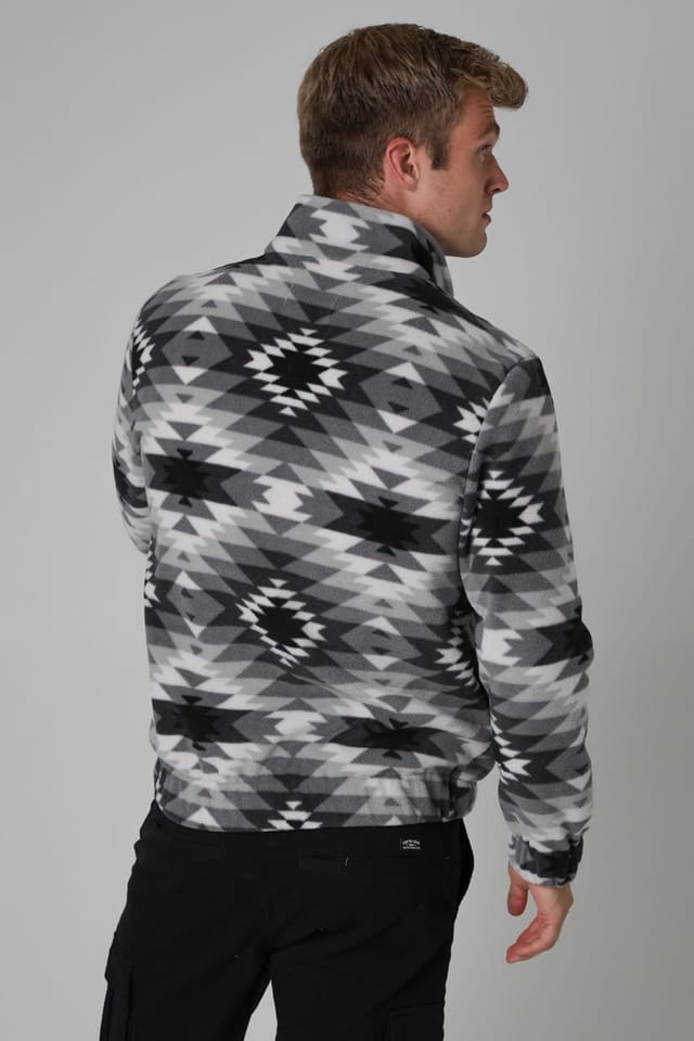 Nordam Nordam Men's Quarter Zip Funnel Neck Polar Fleece in Grey - 2