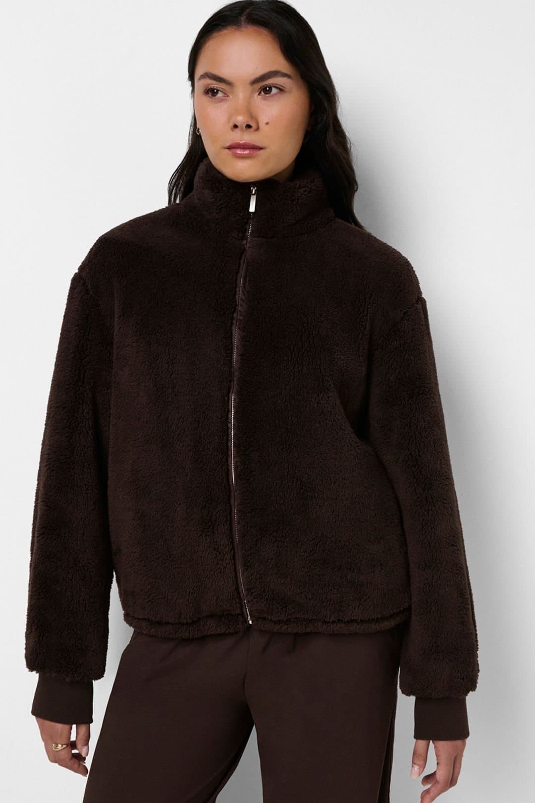 Sweaty Betty Sweaty Betty Women's Canyon Fleece Sweatshirt Espresso Brown